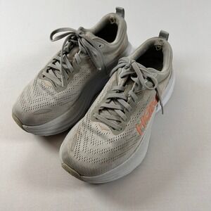 Hoka One Bondi 8 Womens 6.5 Wide Harbor Mist Running Shoes Comfort Sneakers